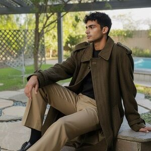 Dior Olive Trench Coat for Men